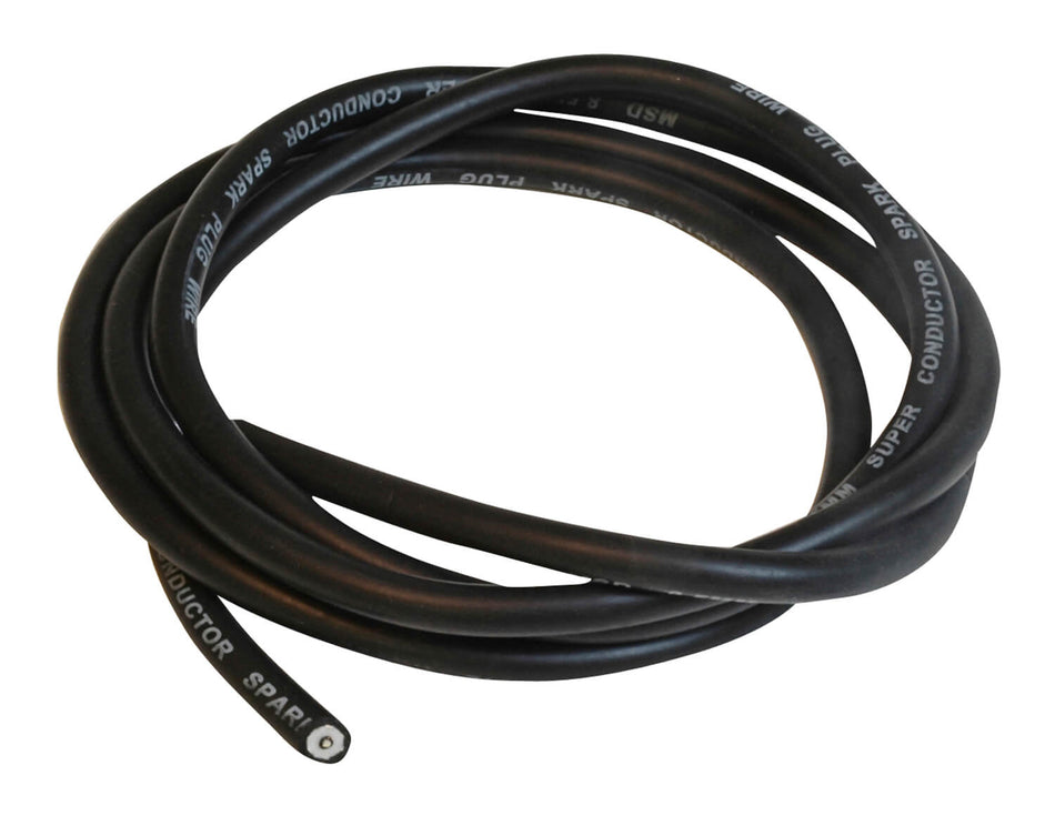 MSD Jet Ski PWC Super Conductor Spark Plug wire in bulk, 25' length - Black - 8.5MM