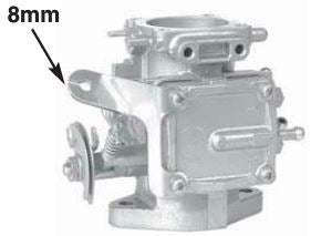HOT PRODUCTS 8MM MIKUNI THROTTLE CABLE BRACKET - CONVERSION SKI