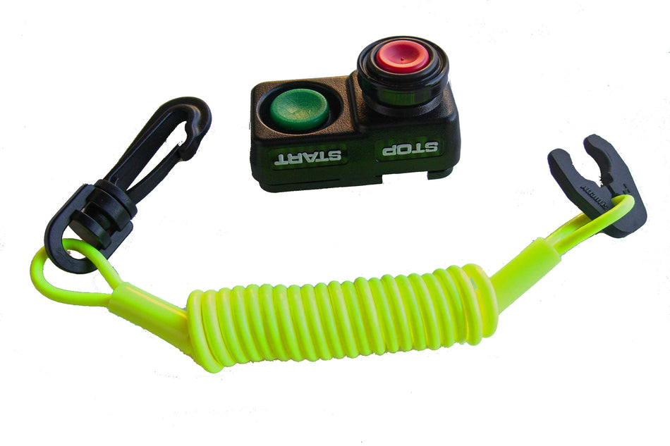 Kawasaki JS440/JS550/550SX/750SX/750SXI/800SXR OEM Front Switch Housing With Green Lanyard - AZ1030NG