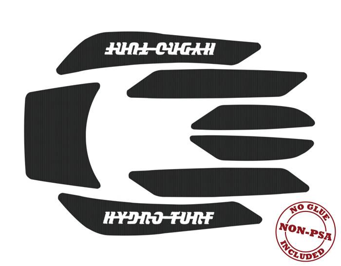 HYDRO-TURF MAT KIT - BLACK - CUT GROOVE - FIT'S HONDA AQUATRAX F12 & F12X