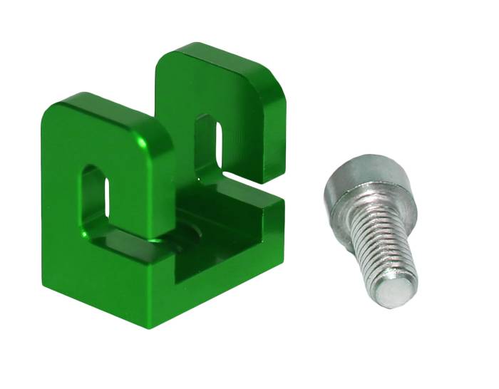 Rickter RRP Aluminum hook for gas tank water box - GREEN (Socket cap Bolt M6x10 included)