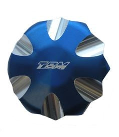 TBM RACING YAMAHA SUPERJET WAVE BLASTER RICKTER BILLET GAS CAP - BLUE