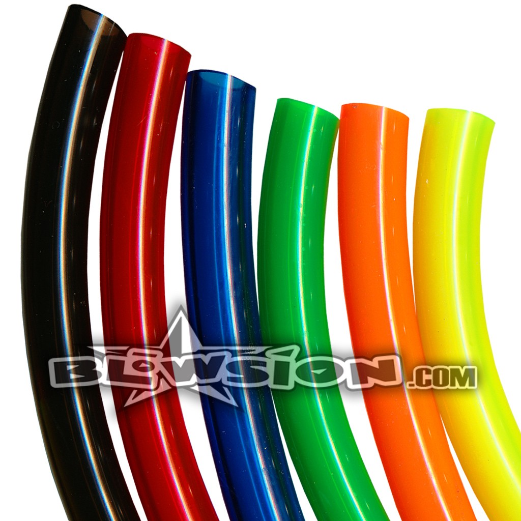 BLOWSION COLORED WATER COOLING LINE HOSE - 3/8 INCH - TRANSLUCENT RED - SOLD BY THE FOOT!!
