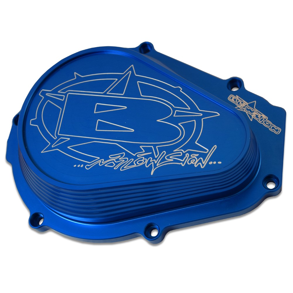 Blowsion Yamaha 701 760 Billet Flywheel Cover. Fits all OEM Yamaha Superjet 61X and 62T Crankcases. Stainless Steel Hardware and O-Ring Gasket Seal Included.