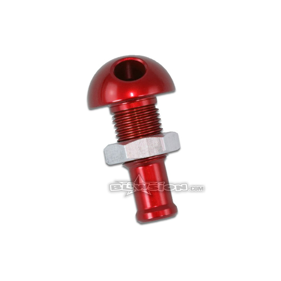 Blowsion Water Bypass Outlet Fitting 45-Degree - Red - 3/8 ID Water Cooling Hoses/Line