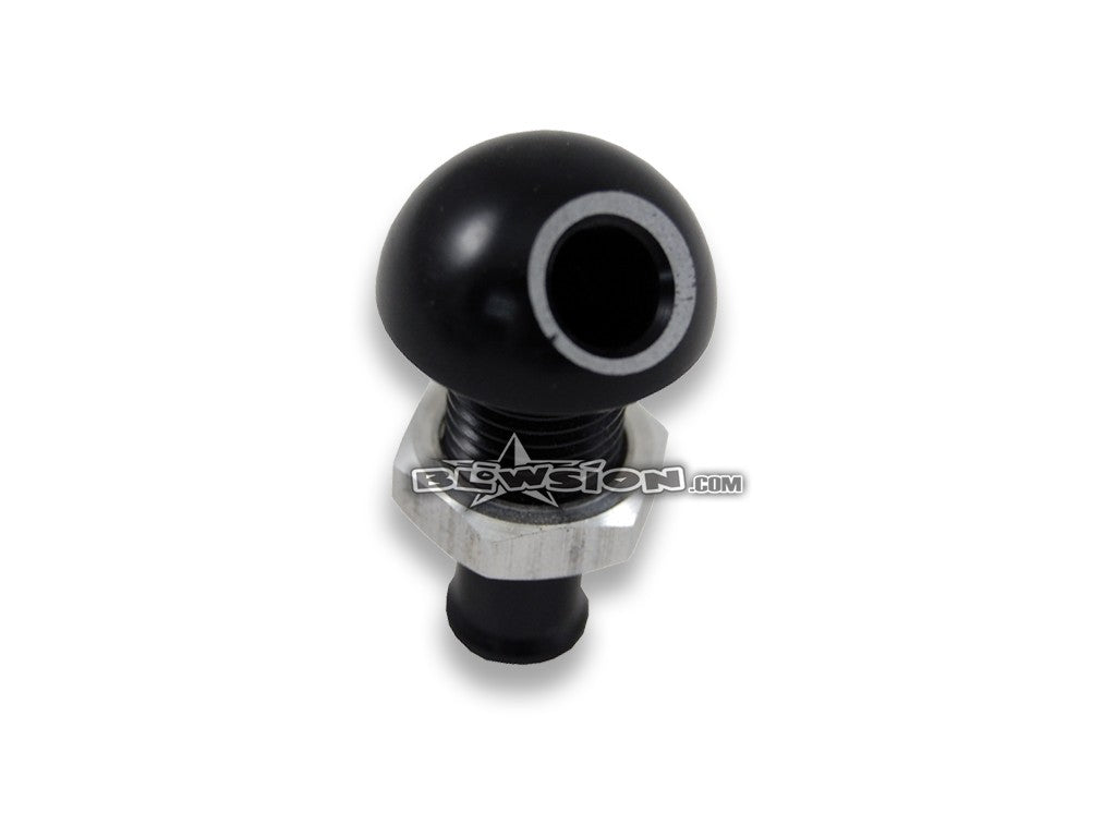 Blowsion Water Bypass Outlet Fitting 45-Degree - Black - 3/8 ID Water Cooling Hoses/Line