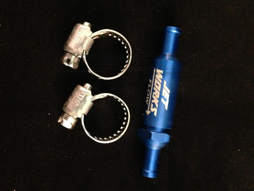 PRO JET WORKS WATER FLOW CONTROL VALVE 1/4 INCH HOSE - BLUE - ADJUSTABLE