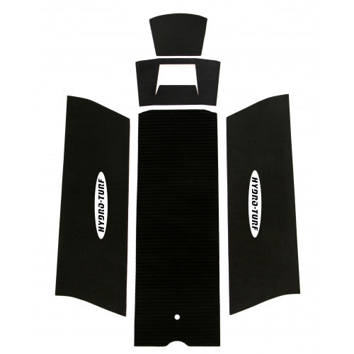 HYDRO-TURF MAT KIT - BLACK - CUT GROOVE - FIT'S KAWASAKI JS 300/440/550 STAND UP JET SKI