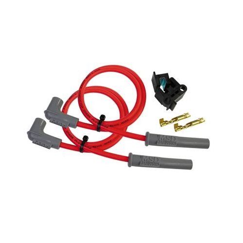 MSD Jet Ski PWC 31009 Spark Plug Wires Spiral Core 8.5MM Red PowerSports 2 Cylinder Kit